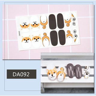 Bộ nhãn dán móng tay trang trí 3D DA081-DA100