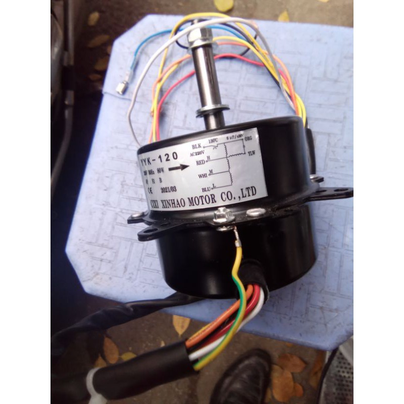 Mô tơ quạt hơi nước Y Y K - 120, công suất 80w.