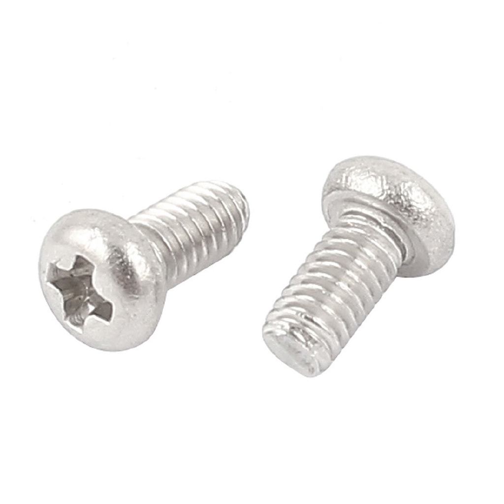 Set 60 Bu Lông Đầu Tròn Bằng Thép Không Gỉ M2X4Mm 304 Chuyên Dụng