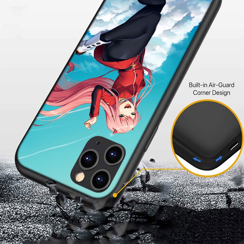 Ốp Điện Thoại Silicon Dẻo in Hình Darling in the FranXX Zero Two FO15 Cho iPhone 5 5S 6 6S 7 8 11 Pro Max Plus SE XR