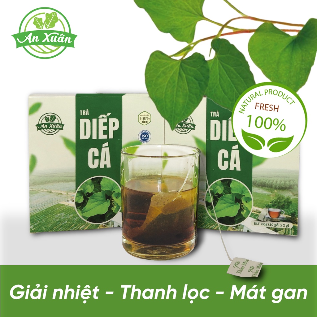 Trà Túi Lọc Diếp Cá An Xuân 40gr [CHÍNH HÃNG] Giúp sáng da, cải thiện da, thanh nhiệt cơ thể