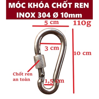 Móc xích chốt ren an toàn inox