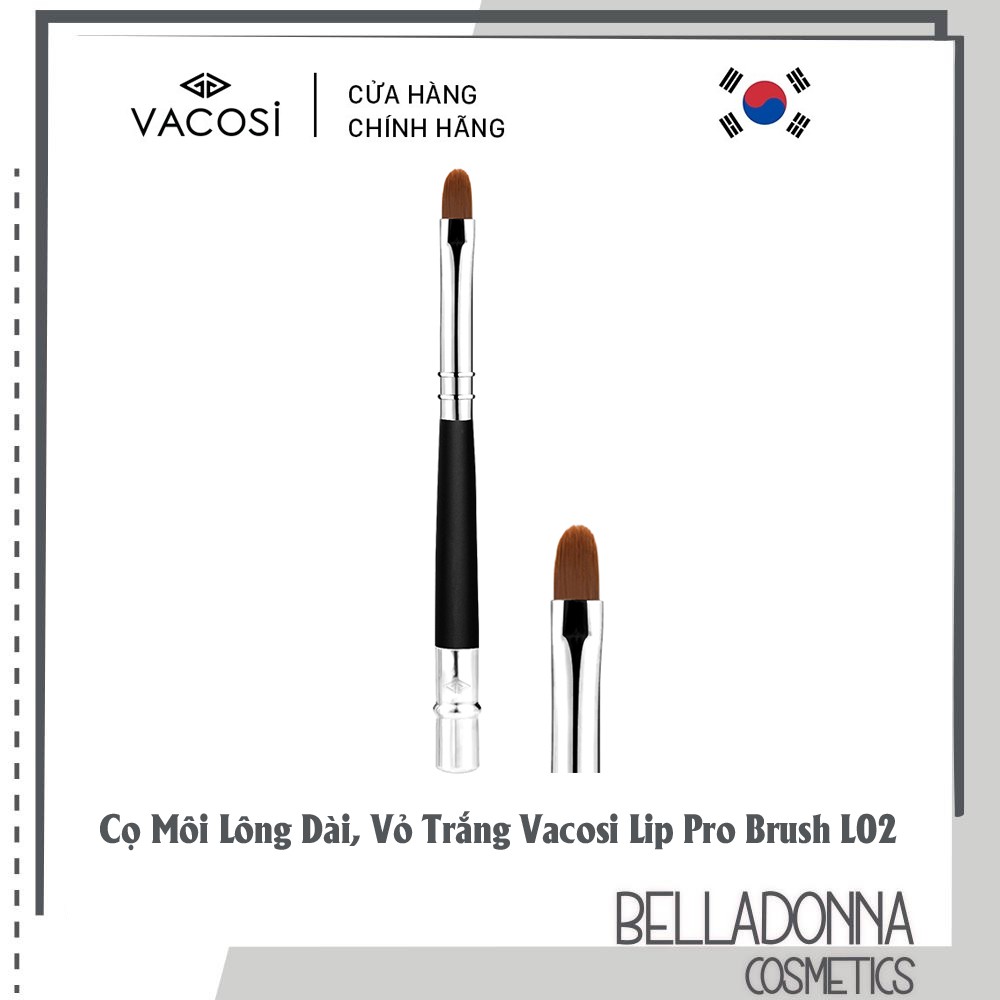 Cọ Môi Lông Dài, Vỏ Trắng Vacosi Lip Pro Brush L02