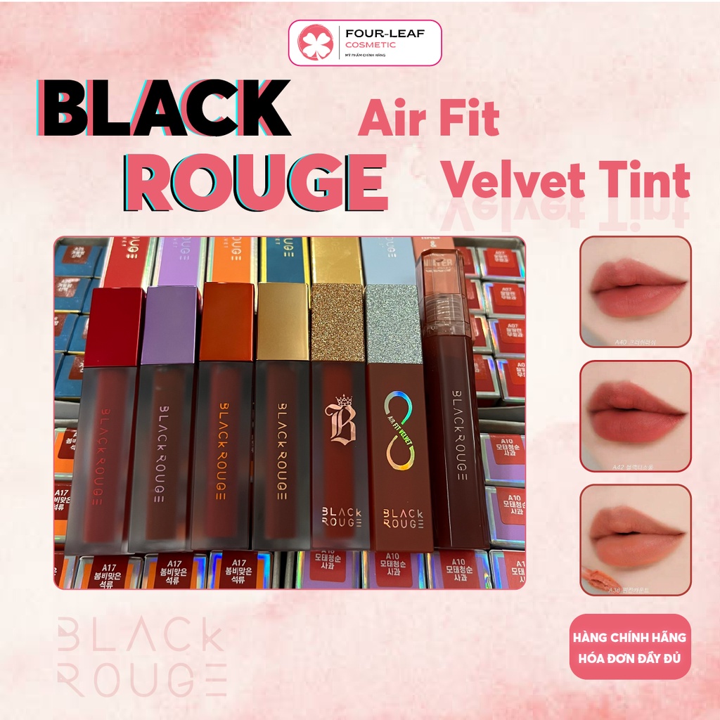 Son kem lì Black Rouge Air Velvet Tint mềm mại lâu trôi 4.5g [ Hàng chuẩn Auth ] A06, A12, A25