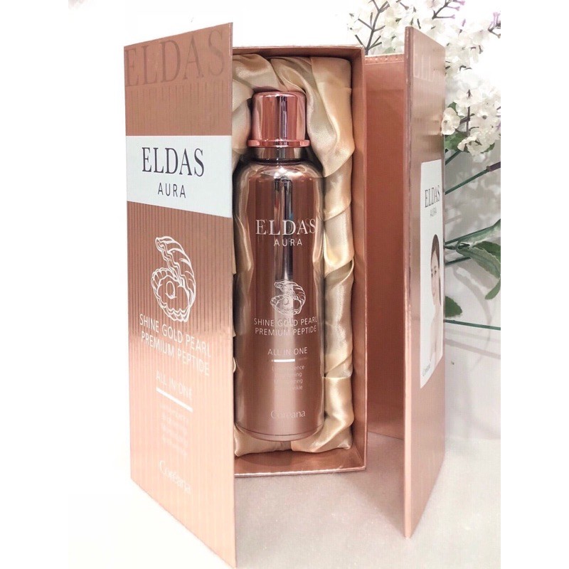 Serum Tế Bào Gốc Eldas Aura Coreana Shine Gold Pearl Premium Peptide – Dưỡng Da Trắng Sáng, Tươi Trẻ