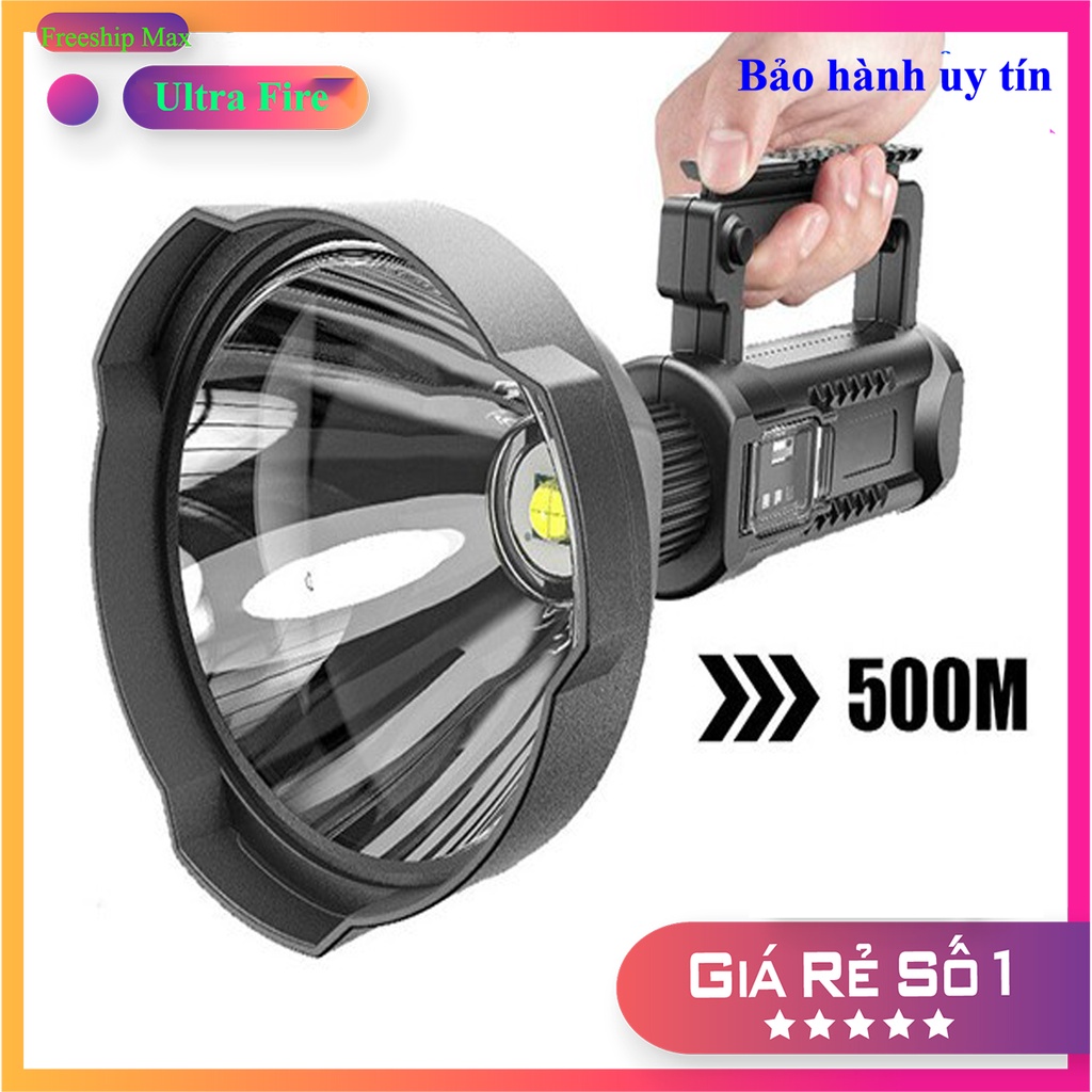 Đèn pin siêu sáng công suất lớn cầm tay W591 xé nát màn đêm ️🎖️ hỗ trợ sạc dự phòng điện thoại ⭐ chiếu xa 1000m | BigBuy360 - bigbuy360.vn