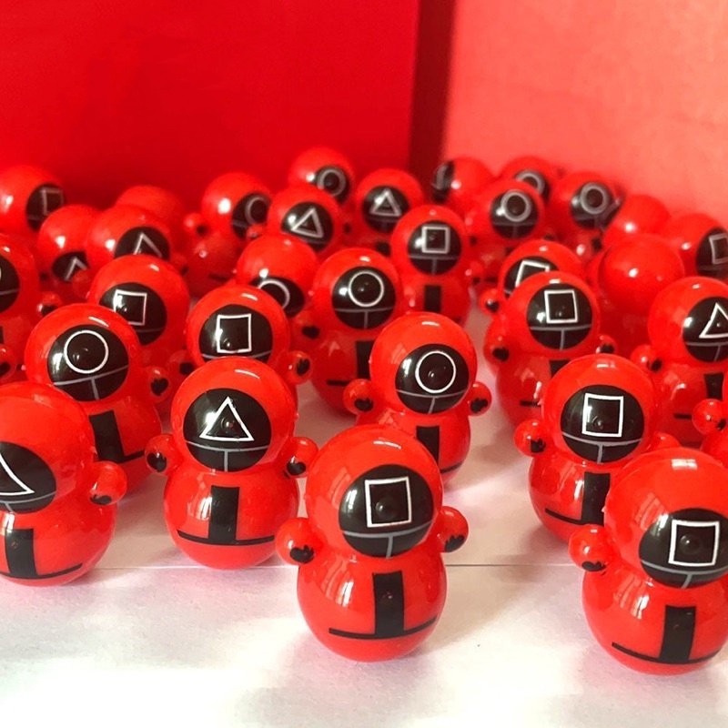 búp bê lật đật Đồ chơi lật đật giảm căng thẳng mô phỏng nhân vật trong phim Squid Game