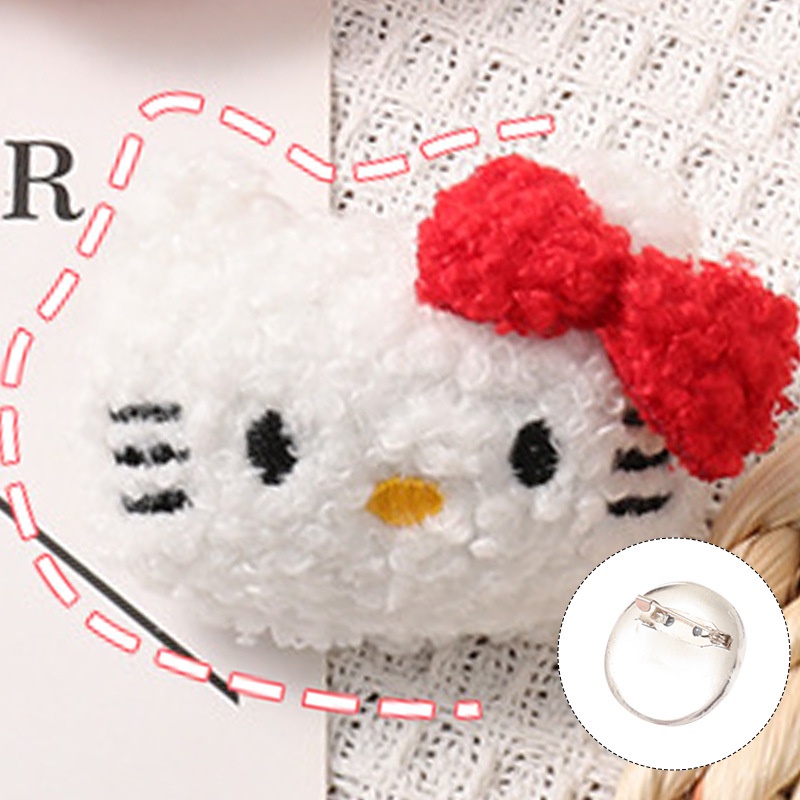 SANRIO Ghim Cài Áo Dễ Thương Ghim Cài Balo Phụ Kiện Cài Áo Ghim Cài Áo Đính Đá Cài Áo Ngọc Trai Trâm Cài Tóc Cổ Trang