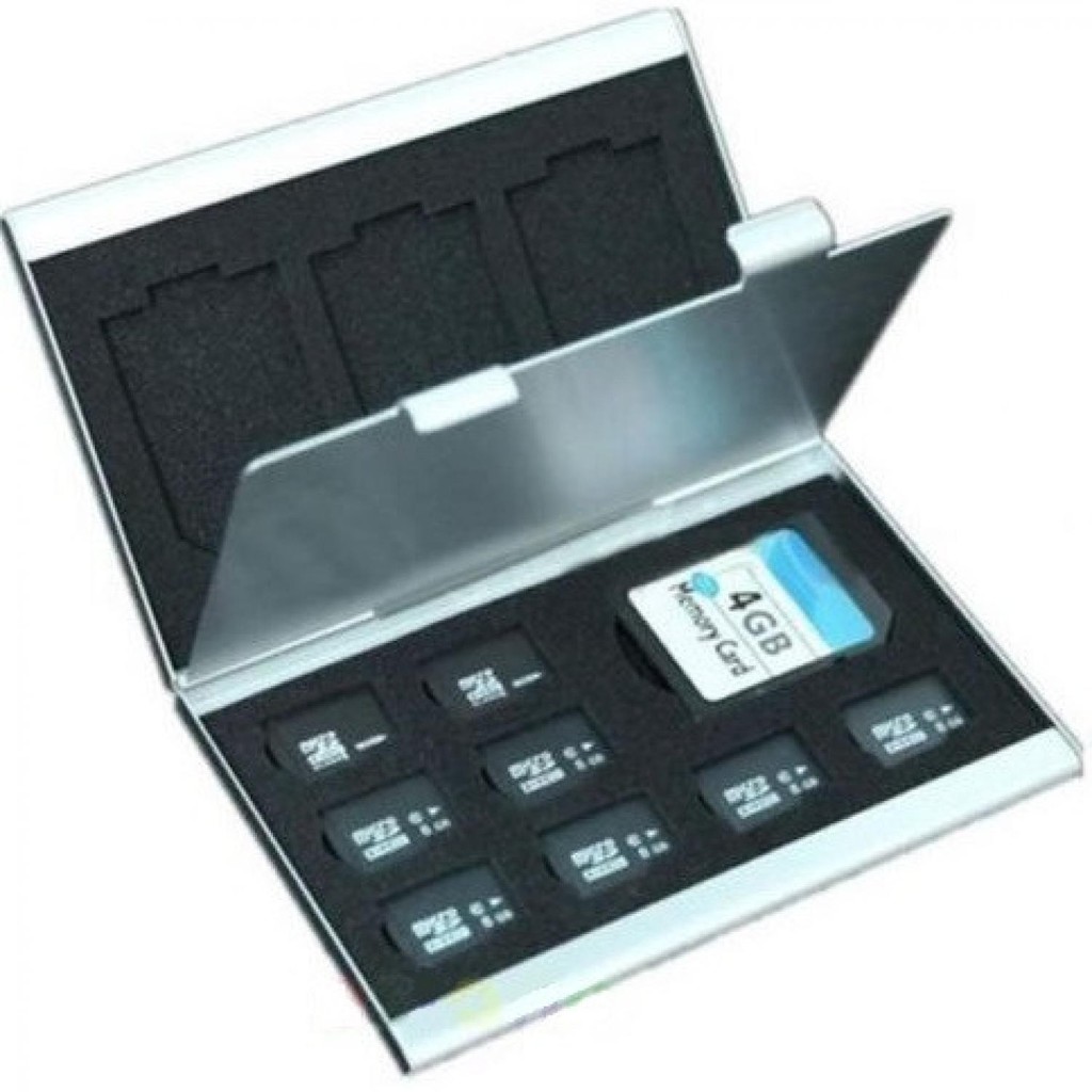 Hộp Nhôm Đựng Thẻ Nhớ Sd 18 Trong 1 Ốp | BigBuy360 - bigbuy360.vn