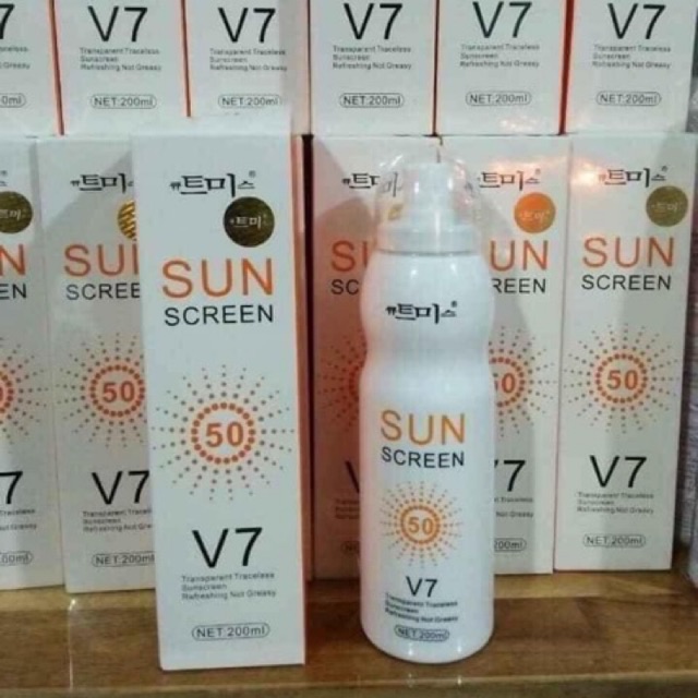 XỊT CHỐNG NẮNG V7 SUN SCREEN của Hàn Quốc