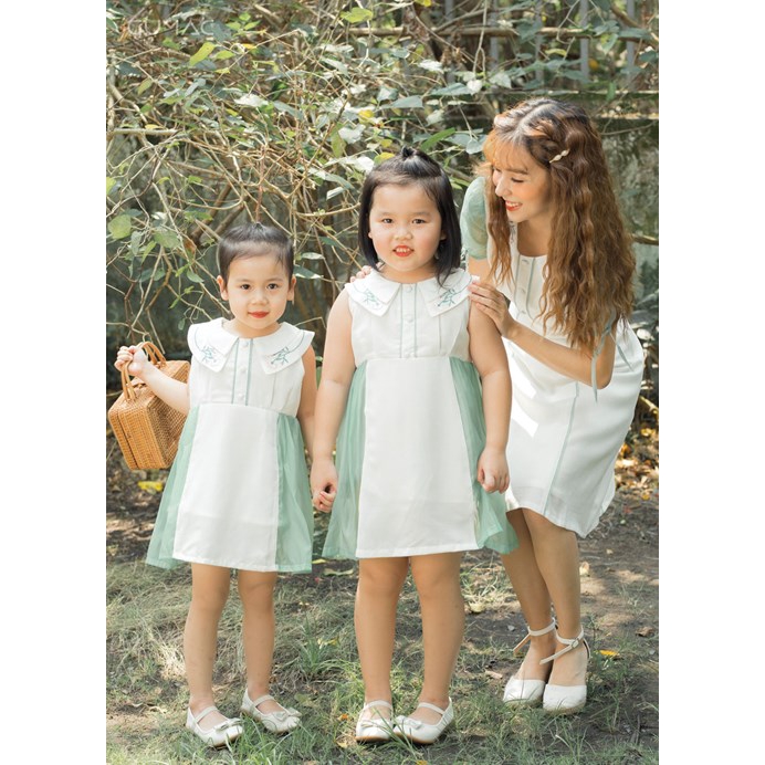 Đầm thêu lá cổ cho bé gái DKA328 GUMAC | BigBuy360 - bigbuy360.vn