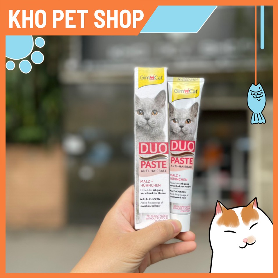 Gel tiêu lông vị gà cho mèo Gimcat Duo Paste Malt (50g)