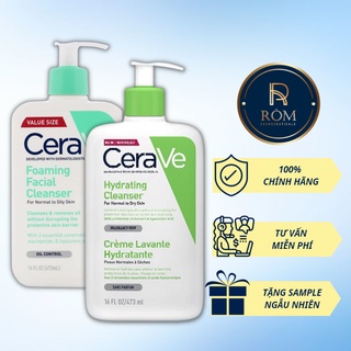 Sữa Rửa Mặt Cerave Foaming Cleanser Cho Da Dầu Mụn Nhạy Cảm