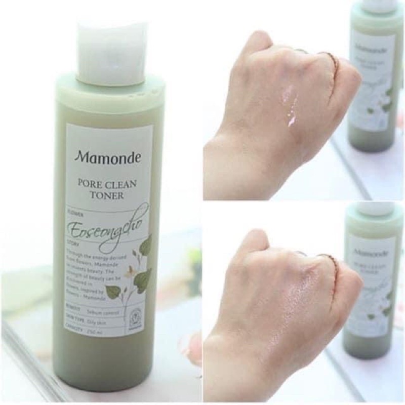 Nước hoa hồng Mamonde Toner 250ml - Cấp ẩm, kiềm dầu, se khít lỗ chân lông