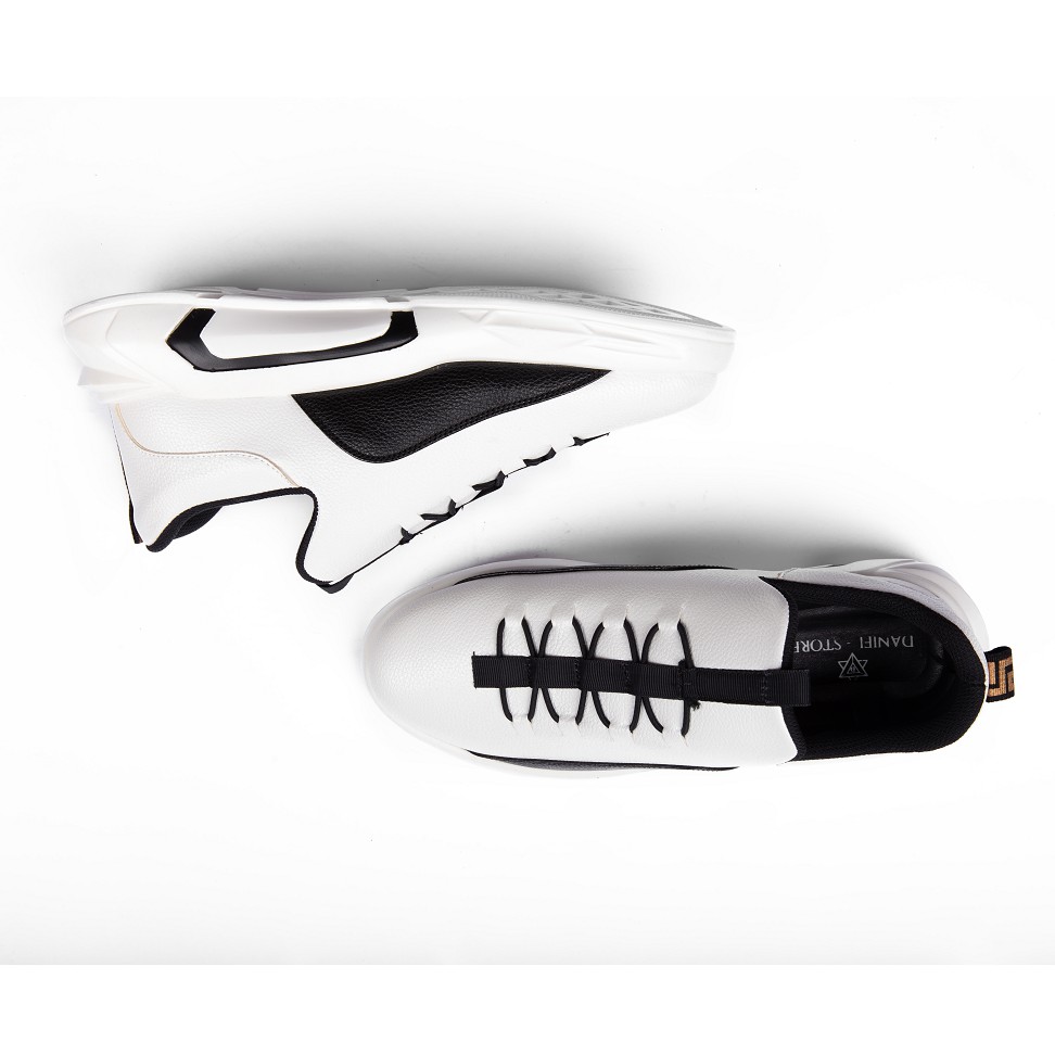 [Giá Xả Kho] Giày Thể Thao Nam GT03 - Giày Da Sneakers Trắng Nam Đế Siêu Nhẹ | BigBuy360 - bigbuy360.vn