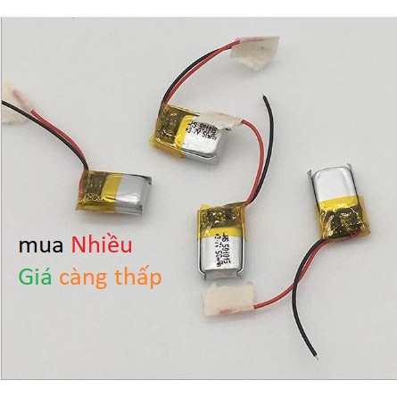 Pin Li-Po 3.7V 501015 50mAh (Lithium Polyme) 50mAh cho tai nghe Bluetooth (Có sẵn mạch bảo vệ sạc  & đầu dây chờ)