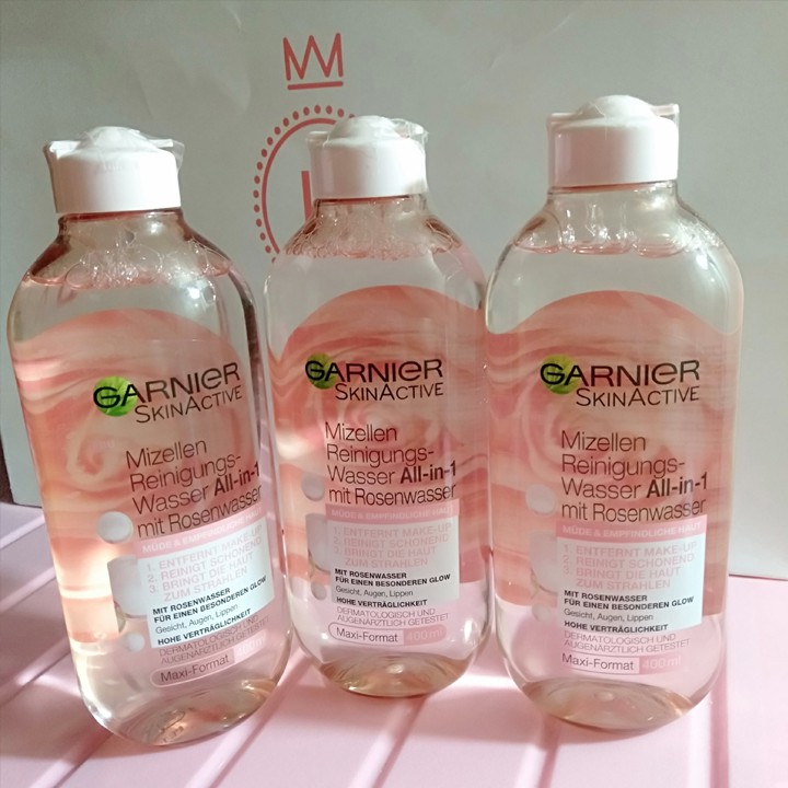 Nước tẩy trang không cồn Garnier SkinActive, nước tẩy trang cho mọi loại da, an toàn cho da 375ml | BigBuy360 - bigbuy360.vn