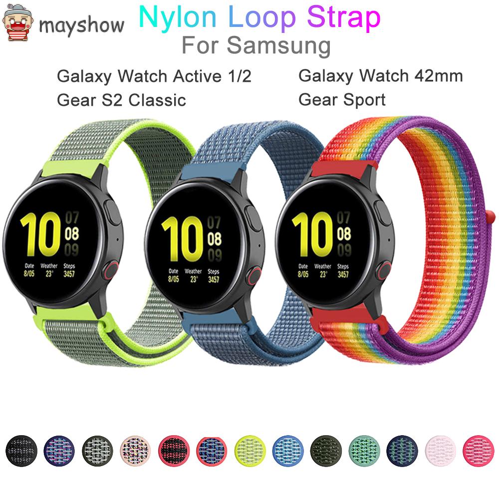 Dây Nylon Thay Thế Cho Đồng Hồ Thể Thao 20mm Mayshow For Samsung Galaxy Watch Active 2 Gear S2