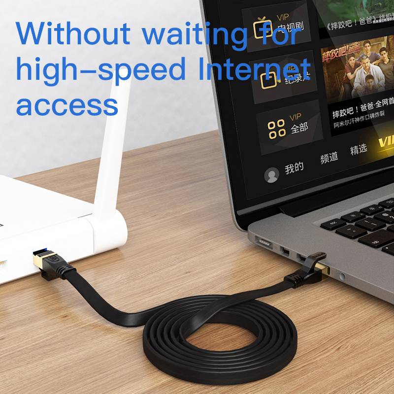 Dây cáp mạng U-KCOM CAT8 CAT7 CAT6 RJ45 Cat 8 7 6 dành cho Laptop PS4 ADSL