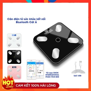 Cân Điện Tử phân tích sức khỏe ❤️FREESHIP ❤️, cân sức khỏe kiểm soát sinh hoạt ăn uống có kết nối blutooth