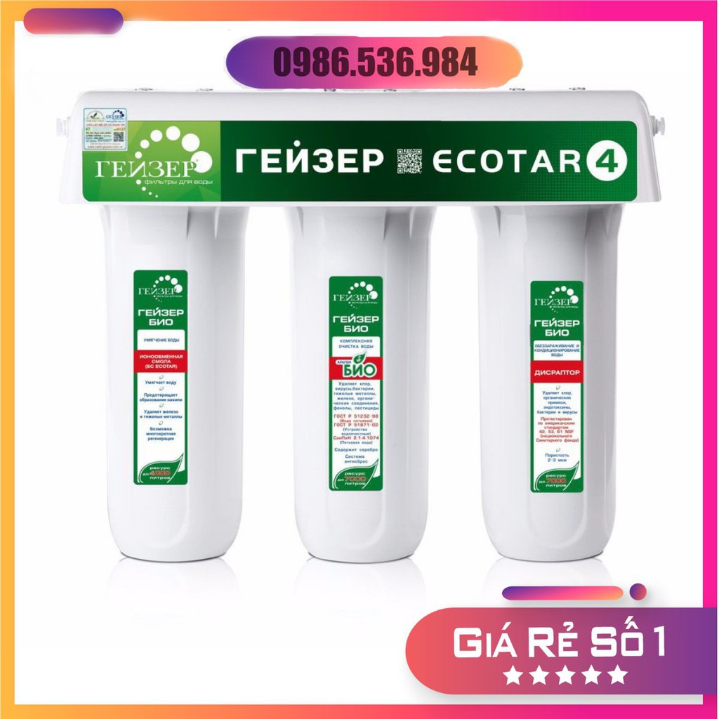 Máy Lọc Nước Geyser Ecota 4 ☑️ Máy Lọc Nước Geyser ☑️ Máy Lọc Không Dùng Điện