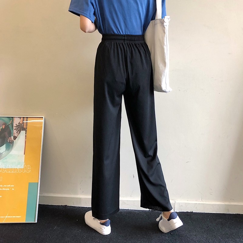 Quần ống rộng dáng dài phong cách thời trang Hàn Quốc retro cho nữ | BigBuy360 - bigbuy360.vn
