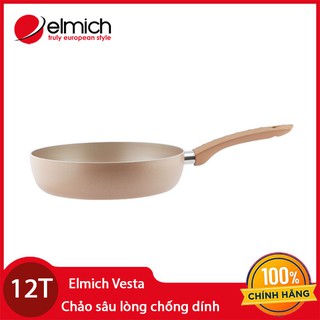 Chảo nhôm sâu lòng chống dính Elmich Vesta đường kính 24cm EL-3776 - Hàng chính hãng, bảo hành 12 tháng
