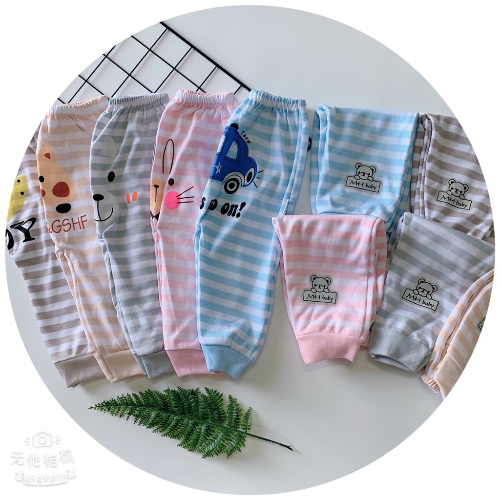 Quần chục dài cotton nỉ len thu đông ấm áp cho bé