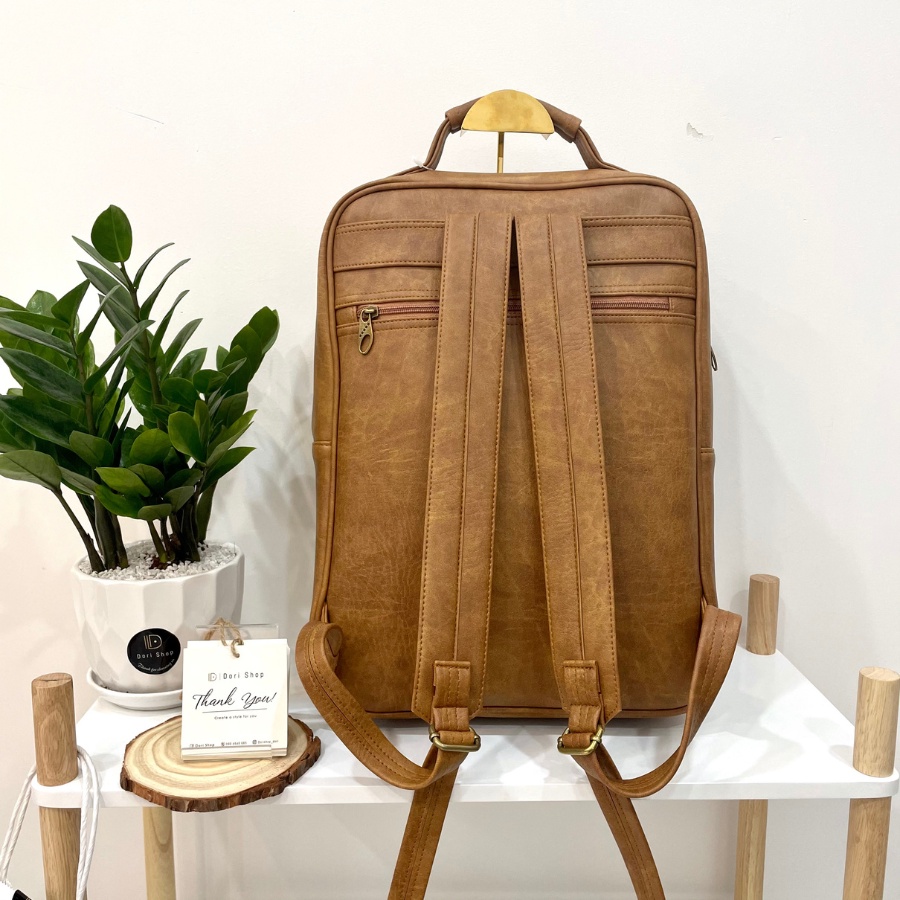 Balo Để Laptop 16in, Baloo Công Sở, Ba lô Da Cao Cấp Dori Shop | BL54