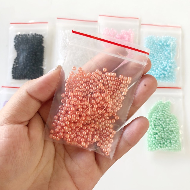 Hạt nhựa tròn trang trí loại 3mm