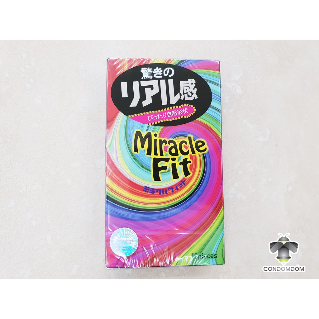 Bao cao su Sagami Miracle Fit siêu mỏng ôm sát hộp 10 chiếc