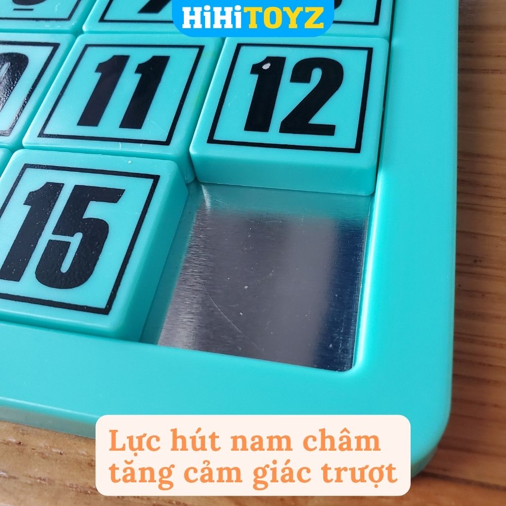 Klotski Bảng Trượt Số Từ Tính cho bé, Đồ chơi xếp số nam châm giáo dục sớm cho trẻ HiHiTOYZ