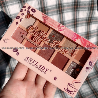 🧋 bảng phấn mắt kèm cọ 10 ô anylady milky tea/ coffee love eyeshadow 🧋