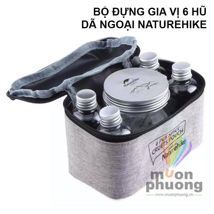 [FRSHIP 20K] Bộ hộp đựng gia vị nấu ăn NH 6 hũ cắm trại dã ngoại - MUÔN PHƯƠNG SHOP