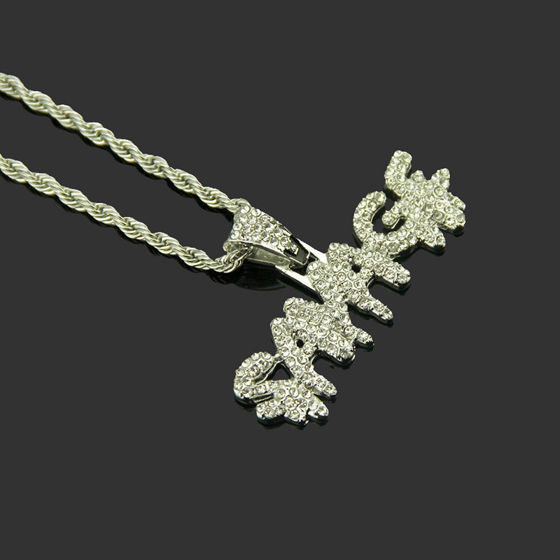 Attract Vòng Cổ Hiphop Bằng Zirconia Đính Đá 30 Inch Cho Nam