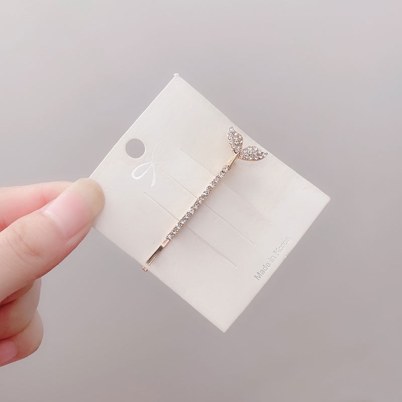 Kẹp tóc đuôi cá đính đá tiktok MS349