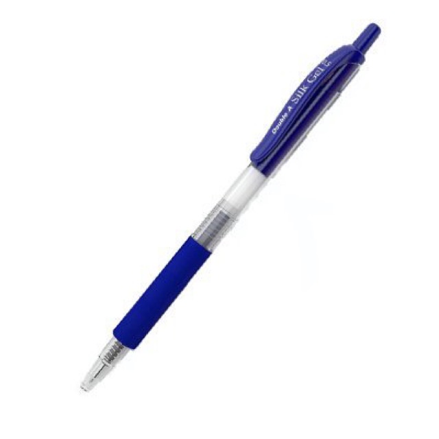 Vỉ 5 bút gel Double A 0.5mm màu xanh