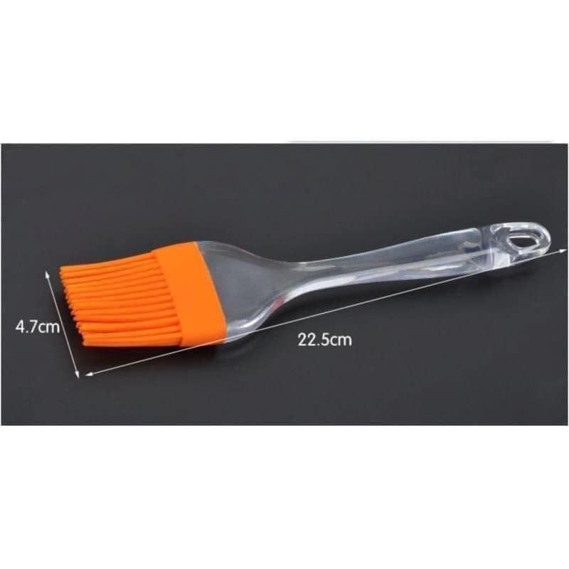 Chổi Quét dầu ăn, phết bơ Silicon cán nhựa trong