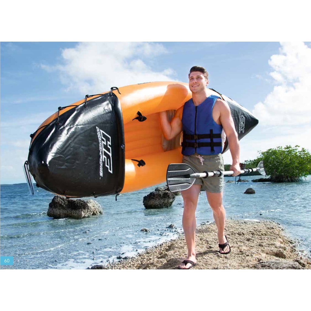 Best Way 65077 Thuyền tấn công ngoài trời Thuyền cao su dày Thuyền cao su Kayak Thuyền đánh cá bơm hơi