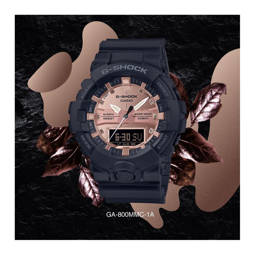 Đồng Hồ Casio Nam Dây Nhựa GSHOCK GA-800MMC-1A Chính Hãng
