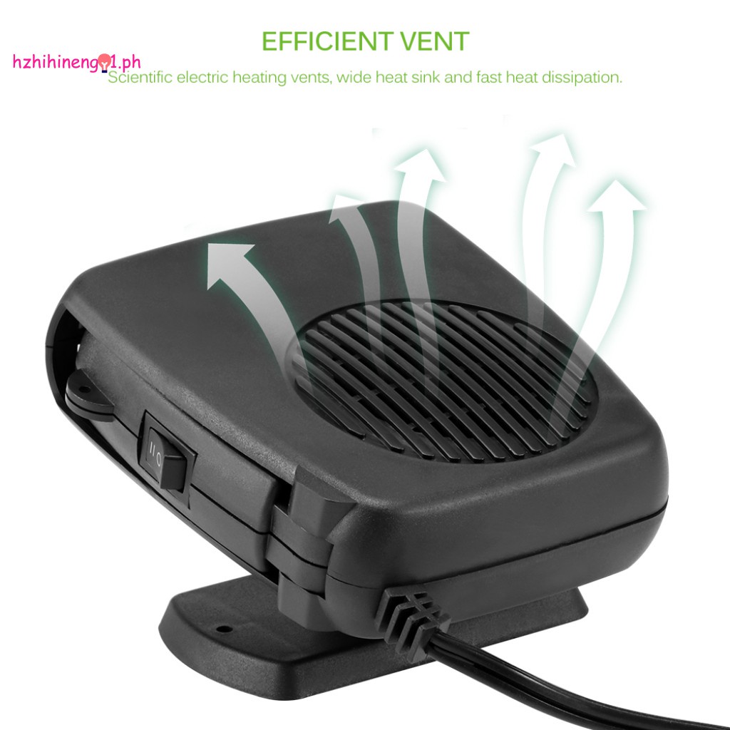 HZN01 Car Heater Air Cooler Fan Windscreen Demister Defroster 12V Electric Heating Portable Auto Dryer Heated