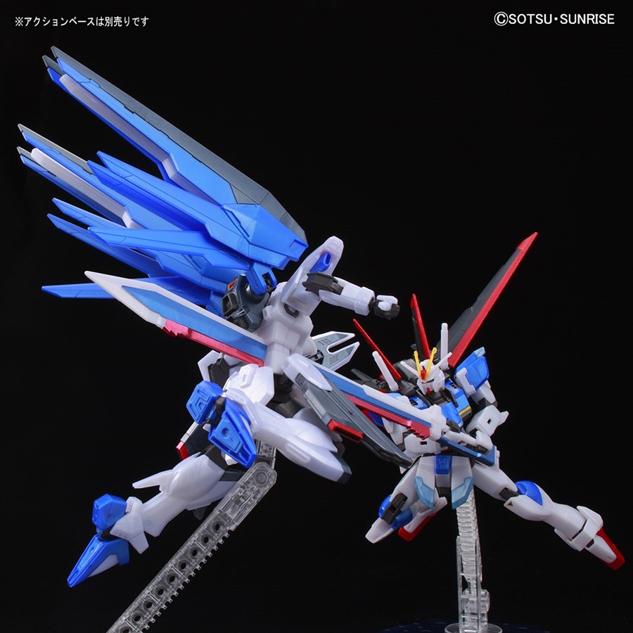 Mô Hình HG Freedom và Force Impulse Metallic Color Gundam P-Bandai 1/144 Đồ Chơi Lắp Ráp