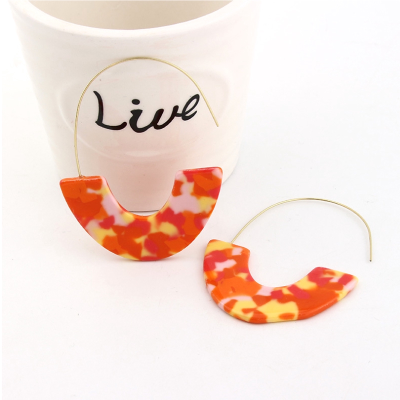 Khuyên Tai Dáng Dài Họa Tiết Da Báo Thời Trang