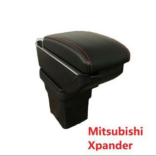 Hộp tỳ tay xe hơi cao cấp Mitsubishi Xpander cắm cốc không cần khoan vít-có cổng cắm USB