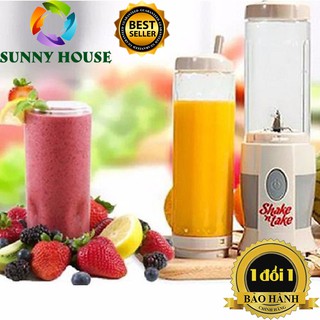 [CHÍNH HÃNG] Máy xay sinh tố 2 cốc Shake, Máy xay cầm tay đa năng
