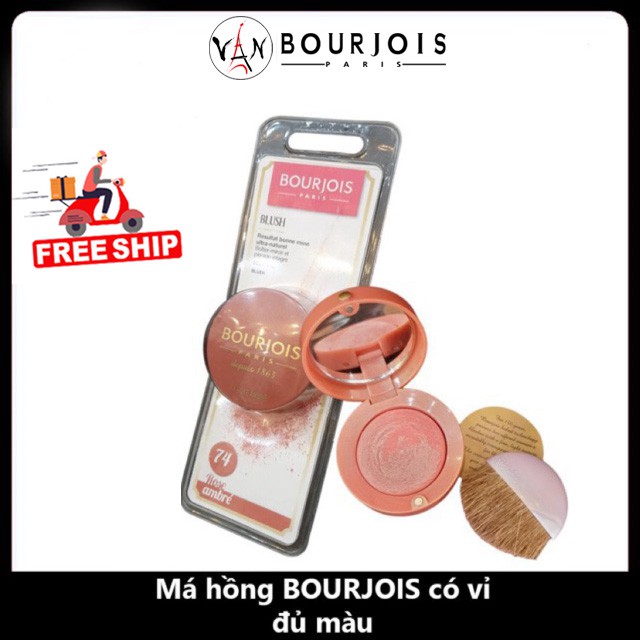 [ Bourjois Pháp ] Phấn má hồng Bourjois màu 72 và màu 10 - hàng có vỉ