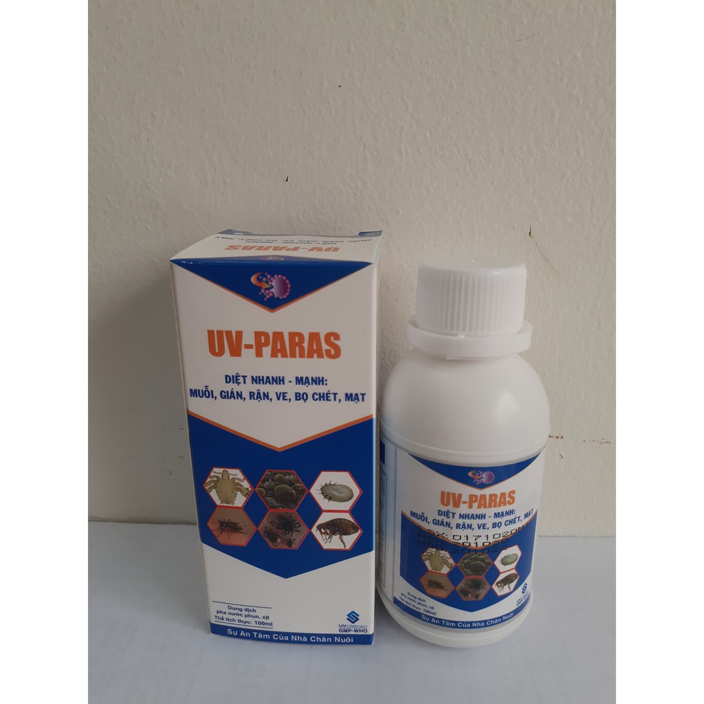 Thuốc phun muỗii, gián, mạt không độc UV PARAS