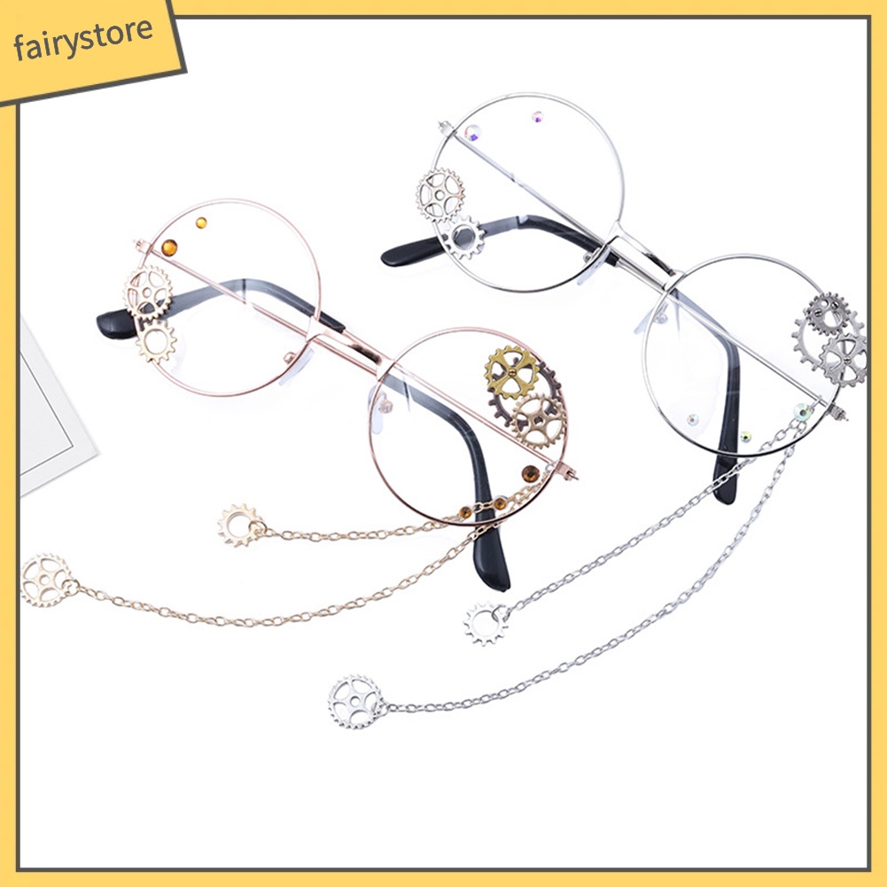 Mắt Kính Gọng Tròn Phong Cách Punk Dành Cho Nam Và Nữ