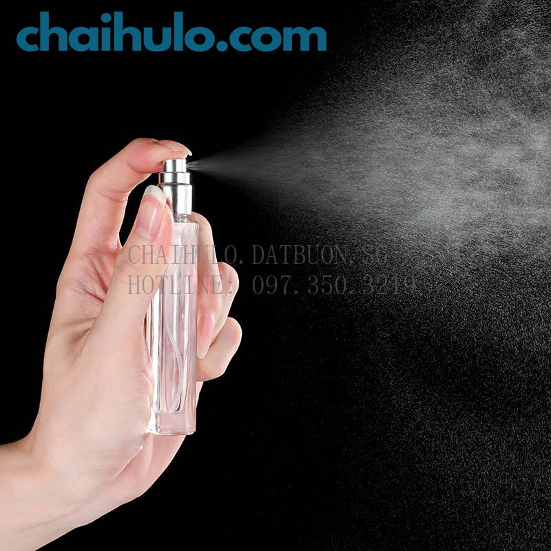 [Sỉ từ 10k] Chai Chiết Nước Hoa 10ml, chai xịt phun sương thân thuỷ tinh dày đẹp, chất lượng cao