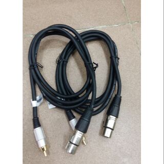 Combo 2 sợi dây mic cái ra av